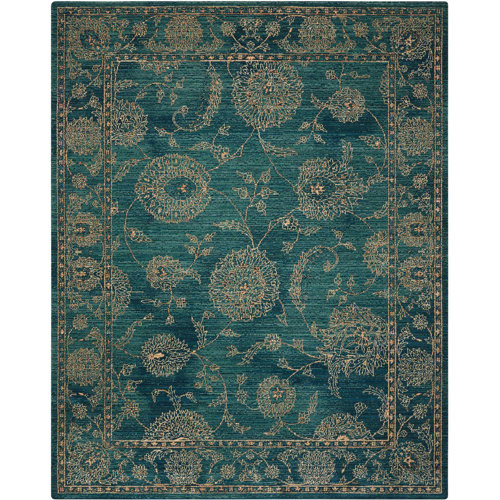 Charlton Home® Mailus Oriental Blue Area Rug & Reviews Wayfair